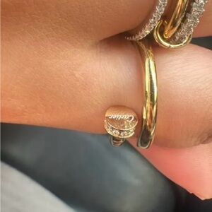 nail Ring with Diamond Detail